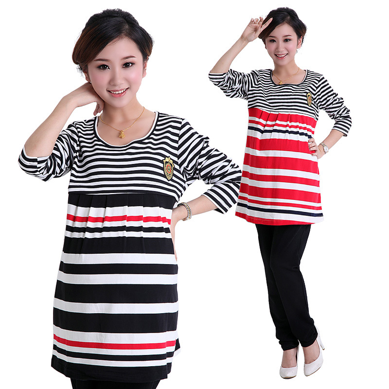 Fashion maternity clothing spring maternity top maternity top t-shirt long-sleeve maternity clothes