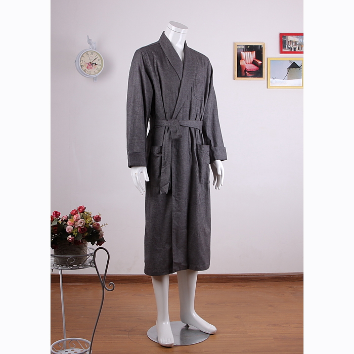 Fashion men's clothing home casual comfortable robe lounge plus size available male sleepwear