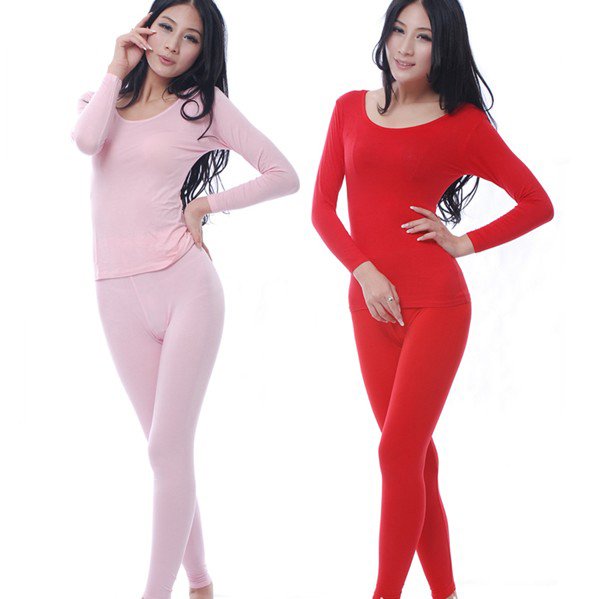 Fashion Modal Women's Body  Shaper Massage Seamless Slimming Thermal Underwear Suit,Free Shiping