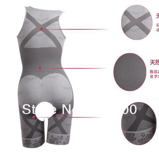 Fashion Natural Bamboo Charcoal Body Shaper Underwear slim Slimming Suit bodysuits