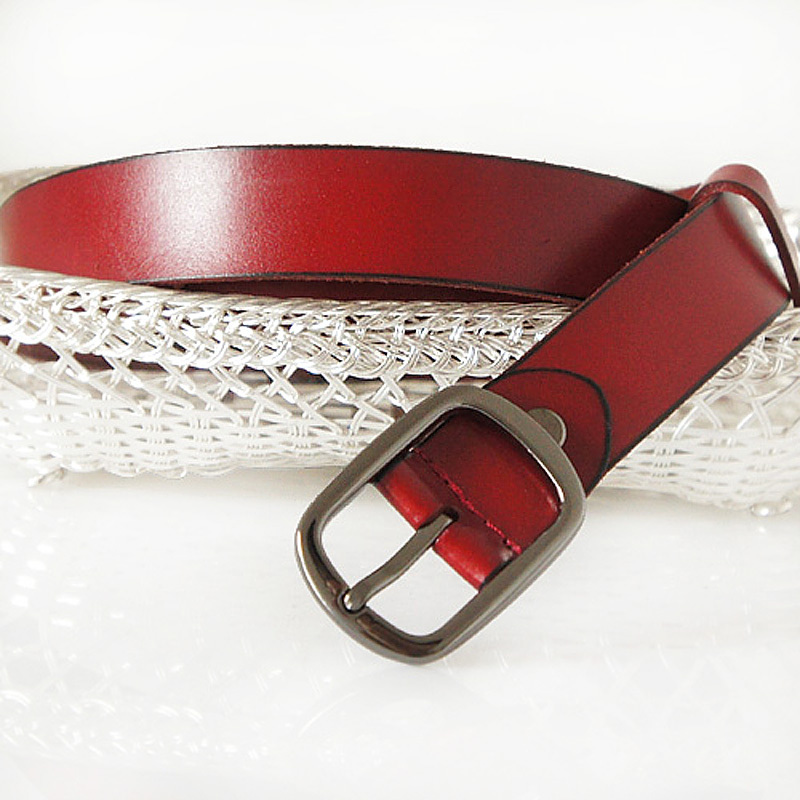 Fashion normic brief all-match casual cowhide belt genuine leather strap Women fs1079