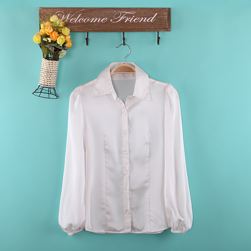 Fashion OL basic shirt women blouses free shipping