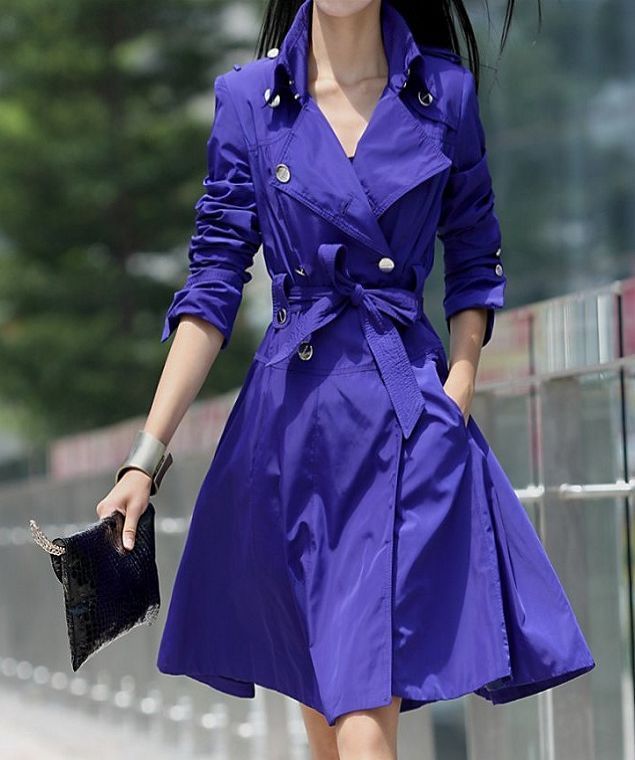 fashion osong Fashion 2012 trench Women wowed ol elegant spring and autumn slim outerwear plus size double breasted freeshipping