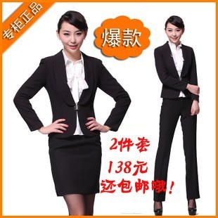 Fashion piece set 2012 formal ol professional skirt clothing professional set women's