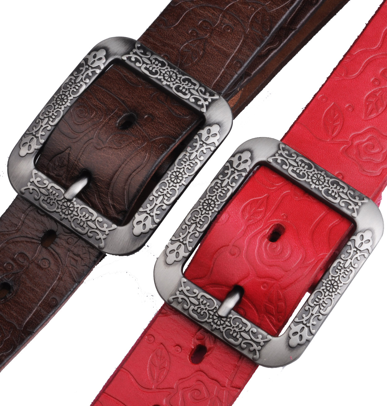 Fashion pin buckle strap Women genuine leather red casual genuine leather belt 2013 waist of trousers belt