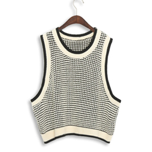 Fashion plus size vintage loose pullover sleeveless vest sweater vest female sweater autumn and winter vintage