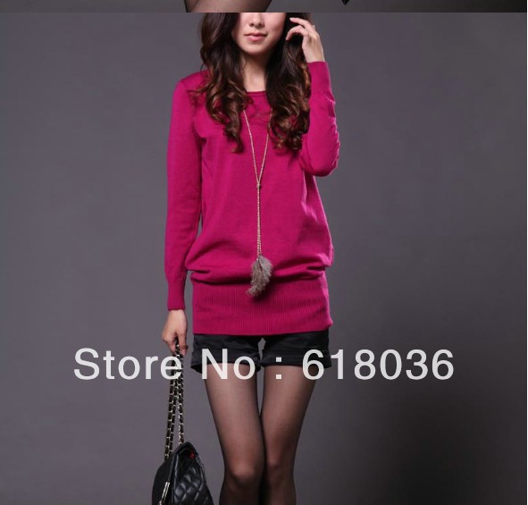 fashion ruched sweater dress for woman , free shipping red and black soft wear long sweater dress