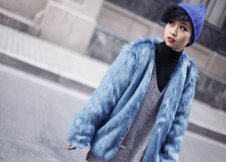 Fashion s.h 2013 spring fur coat it