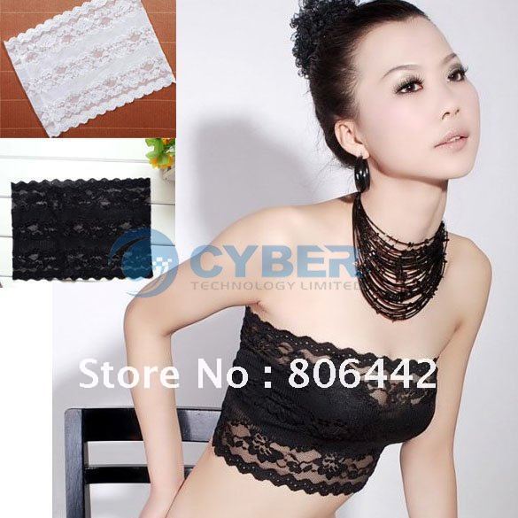 Fashion Sexy Ladies Lace Bra Noble Chest Wrap 2 Colors Retail & Wholesale Free Shipping