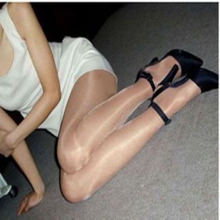 Fashion sexy transparent pearlizing Core-spun Yarn pantyhose thin stockings free shipping