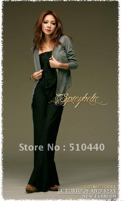 Fashion Sexy women's elegant jumpsuits wide leg long pants