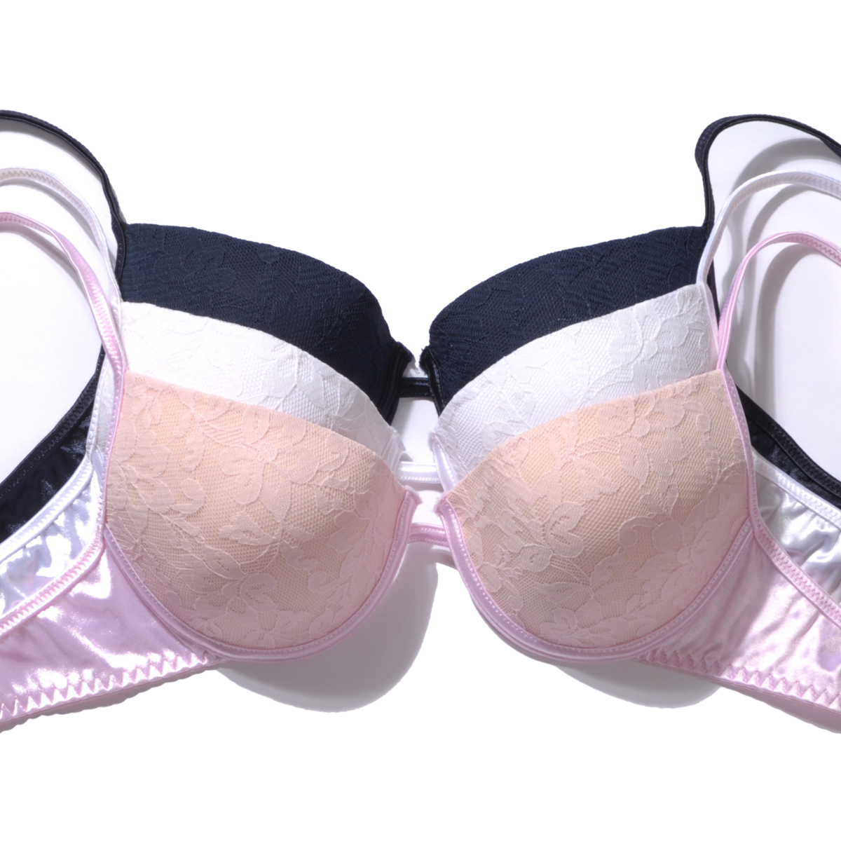 Fashion shaping mold cup bra plunge lace comfortable underwear