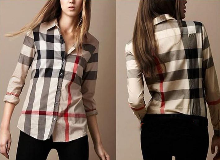 Fashion shirt b slim women's plaid shirt female long-sleeve shirt 2013 spring women's A1598