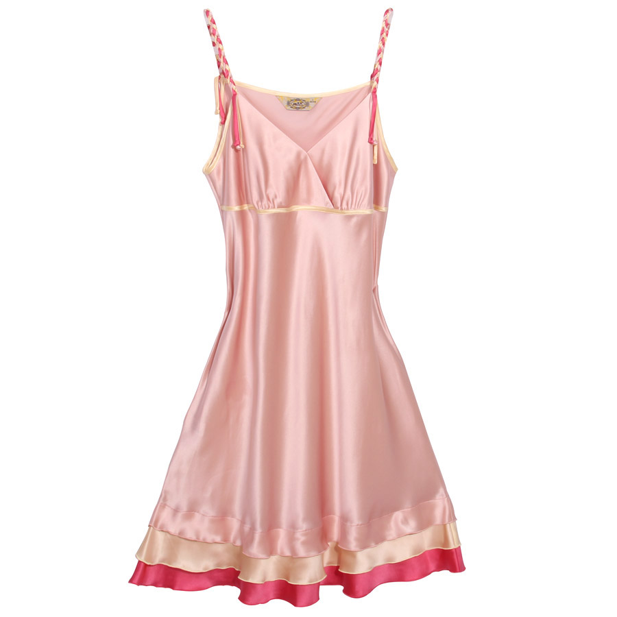 Fashion standard 2013 spring and summer lounge silk mulberry silk sexy princess spaghetti strap nightgown sleepwear