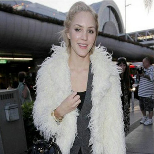 Fashion star 2012 berber fleece fur coat outerwear