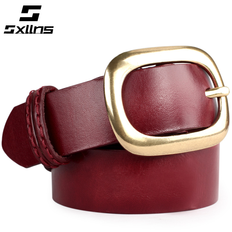 Fashion strap Women genuine leather first layer of cowhide women's genuine leather belt all-match vintage pin buckle