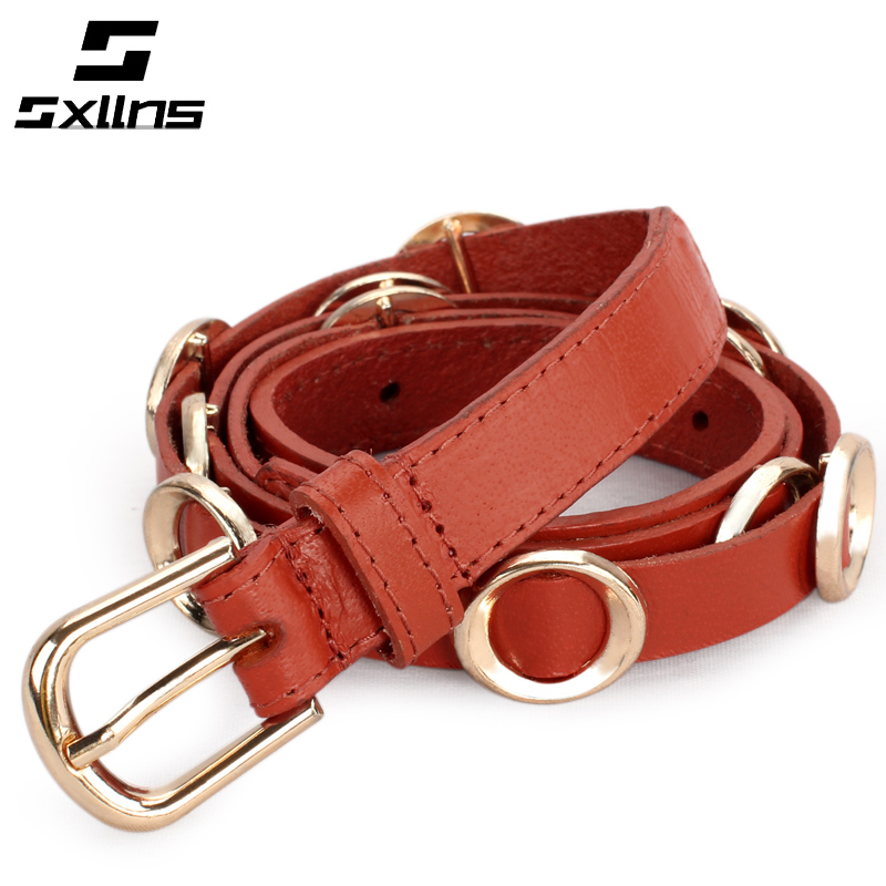 Fashion strap Women genuine leather first layer of cowhide women's genuine leather belt casual vintage pin buckle