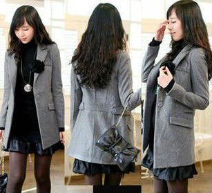 Fashion style Slim one button blazers,Fashion Women single-breasted overcoat Cashmere Trench,free shipping LJ255