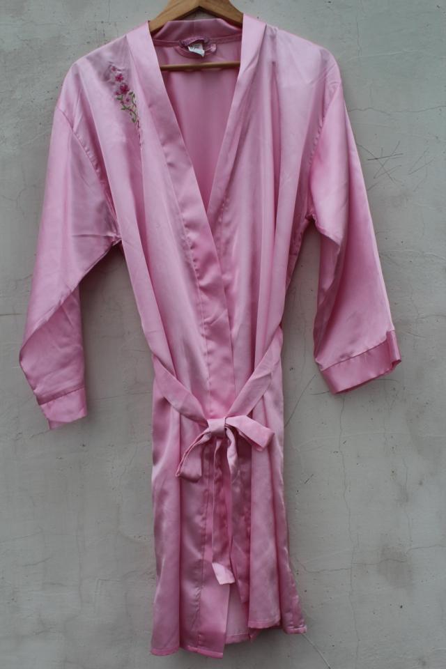 Fashion summer cool embroidered bathrobe sleepwear