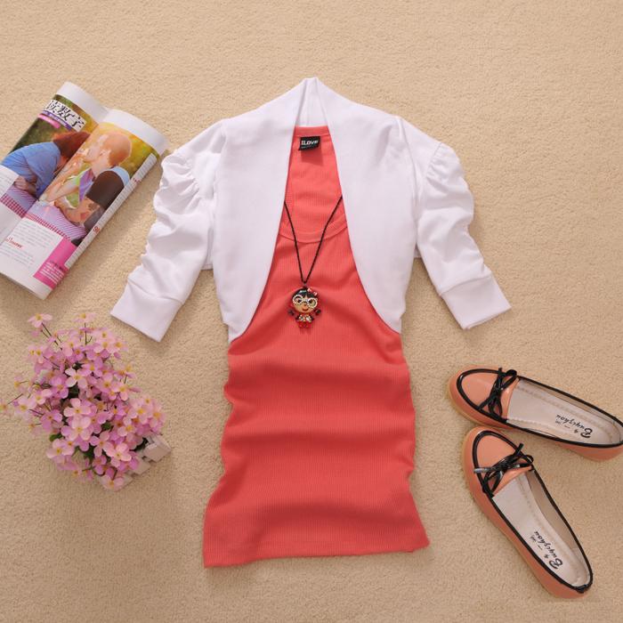 Fashion summer female all-match slim puff sleeve short design short jacket (WC026)