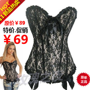 Fashion vintage royal shapewear waist abdomen drawing body shaping push up cummerbund corselets corset vest