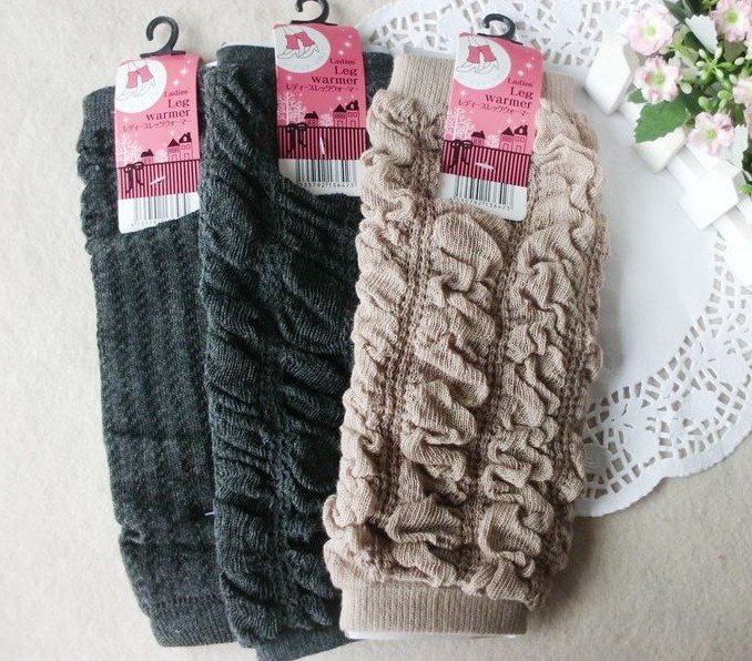 Fashion Winter Lady Boot Cuff Fluffy Soft Cotton Leg Warmers Socks,Boot Sleeves Cover,Free Shipping