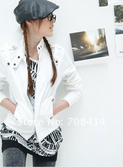 fashion women Korean style spring Leisure ruili zipper coat jacket Free Shipping promotion