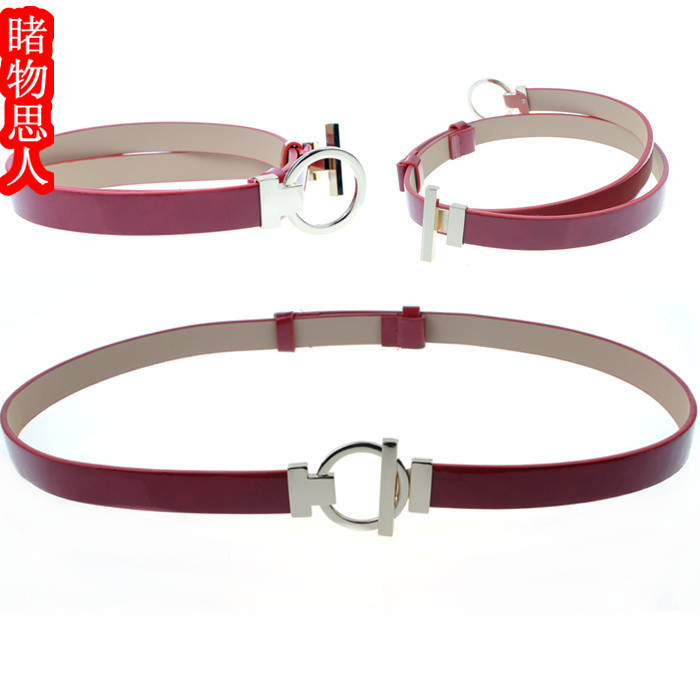 fashion women's belt genuine leather thin ladies belt strap decoration all-match cronyism