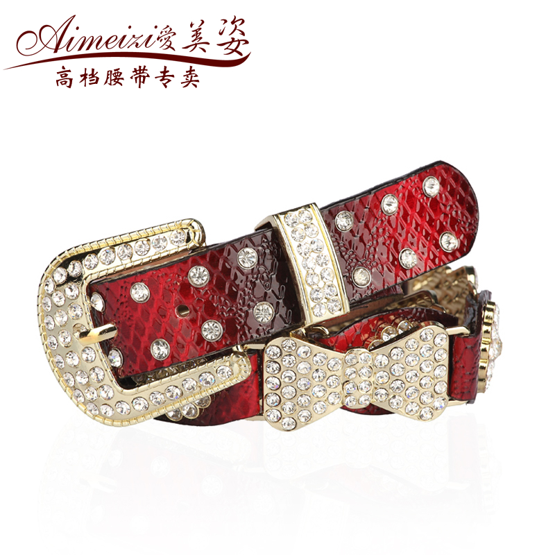 Fashion Women's belt strap female fashion bow ladies genuine leather decoration cowhide leather belt