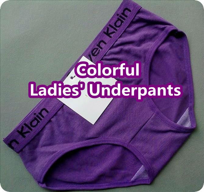 Fashion Women's Cotton Shorts, Female Underwear, Panties, Underpants, Ladies' Shorts, Colorful Underwear