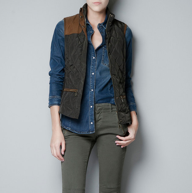 Fashion women's double pocket cardigan vest elegant outerwear