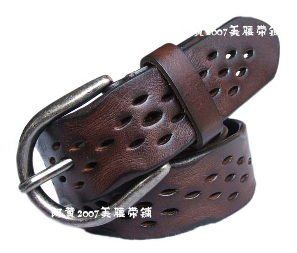 Fashion women's genuine leather belt cutout belt cowhide Women all-match strap