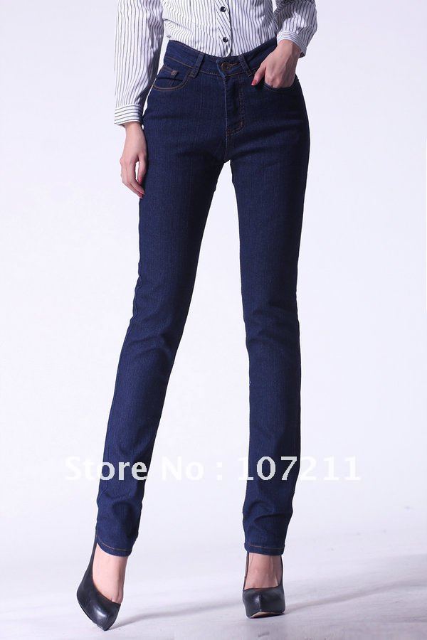 Fashion,,Women's Jeans,Straight Leg,High  Waist,Size26-40,Black,Blue,Mix Order,Free shipping,1pcs/lot