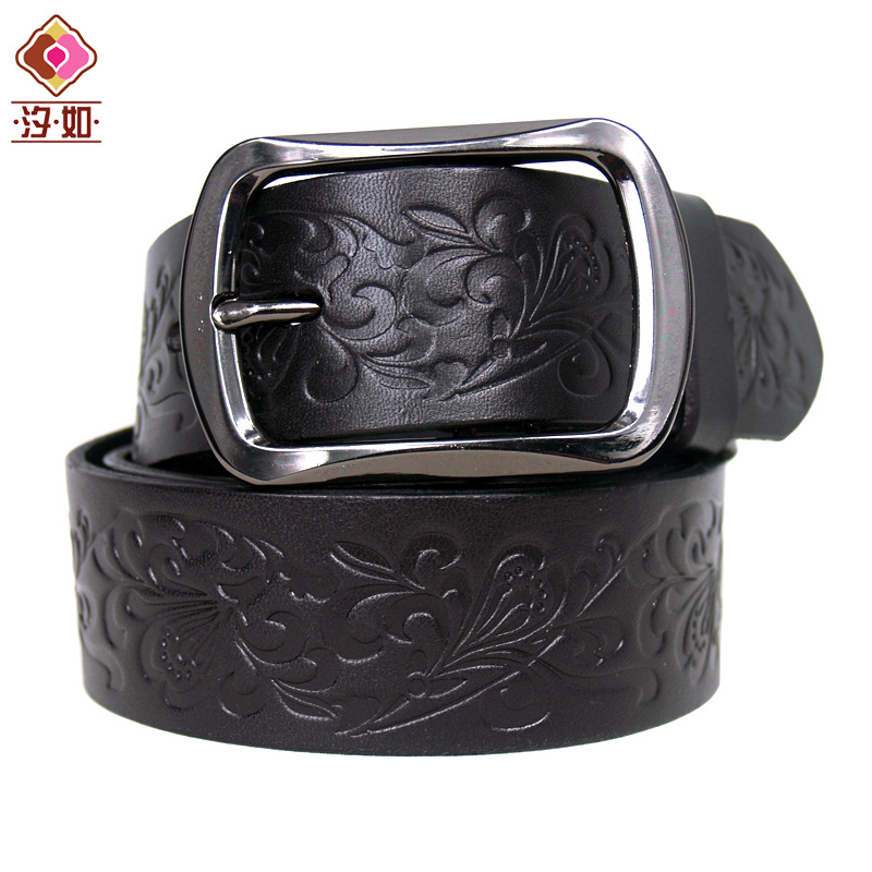 Fashion women's leather strap vintage trend embossed casual genuine leather belt