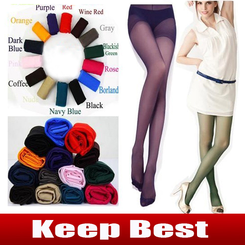 Fashion Women Semi Opaque Warm Tights Pantyhose Colors Stockings New Free Shipping