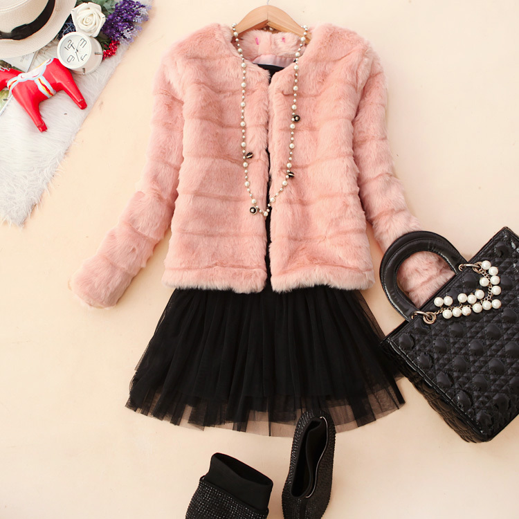 fashional rabbit fur coat, spring,autume warm coat