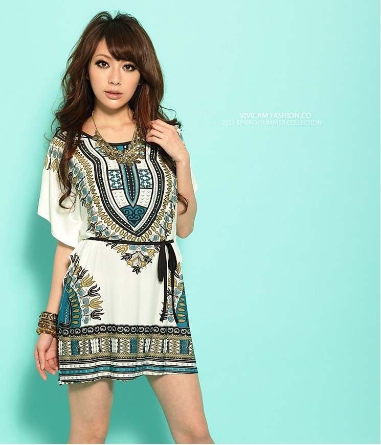 fast free Shipping 2012 new High Quality  silk  totem women's dress 3 colors wholesale