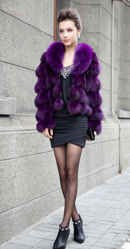 Fast Shipping 2011 New  Style Women Coat with Fur Jacket A003