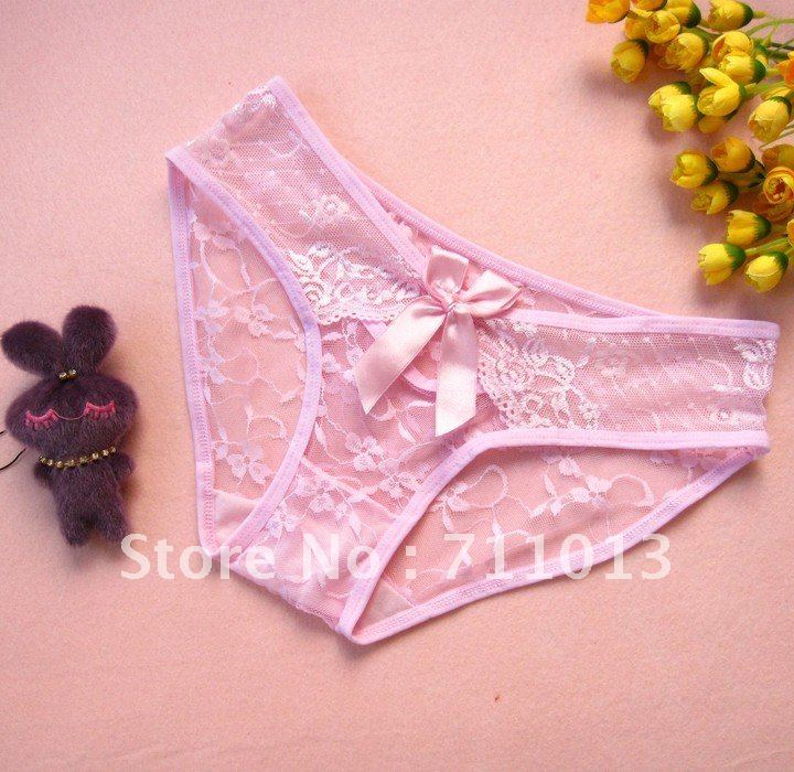 Fast shipping high quality lace silk panties 9247