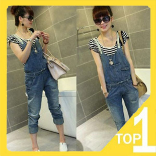 fast shipping ! Hot sales ! 2013 newly fashion casual jeans and  romper  in popular style 9925 (1.12)