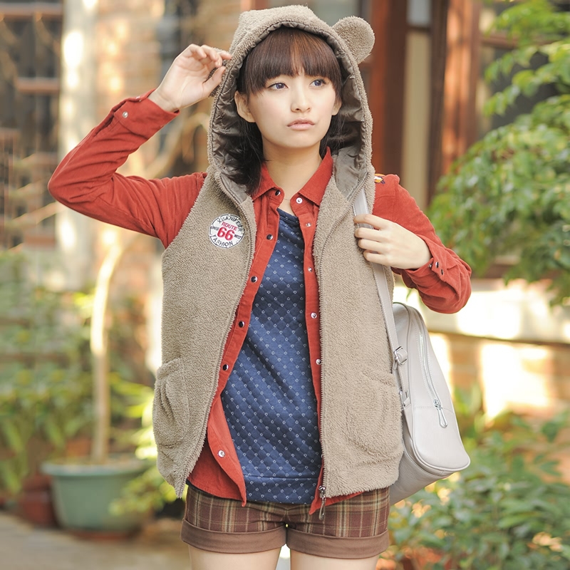 Faux all-match vest c5368 female winter fashion cotton-padded jacket vest