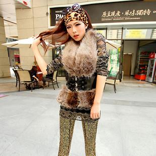 Faux Fox Fur Vest Ultra Long Fur Coat Fashion Noble,Outerwear Waistcoat Sexy Faux Dress