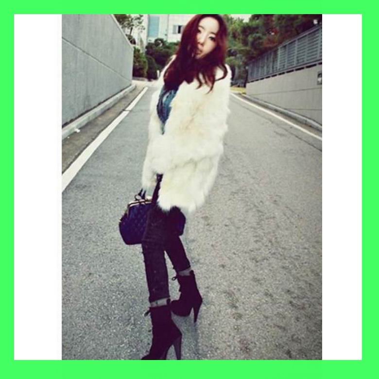 Faux Fur Coat By Man-made Hair For Women/Ladies Outwear S/M/L Wholesale 10pcs/Lot