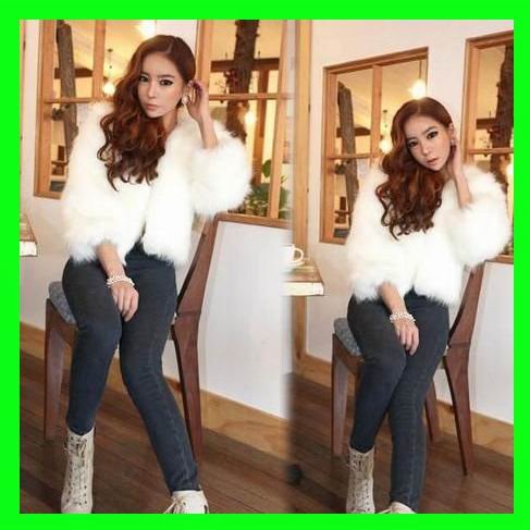 Faux Fur Coat Seven Cuff By Man-made Hair For Women/Ladies Retail/Hot Sale/Wholesale 10pcs/Lot