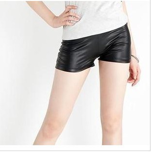 Faux leather safety pants shorts legging