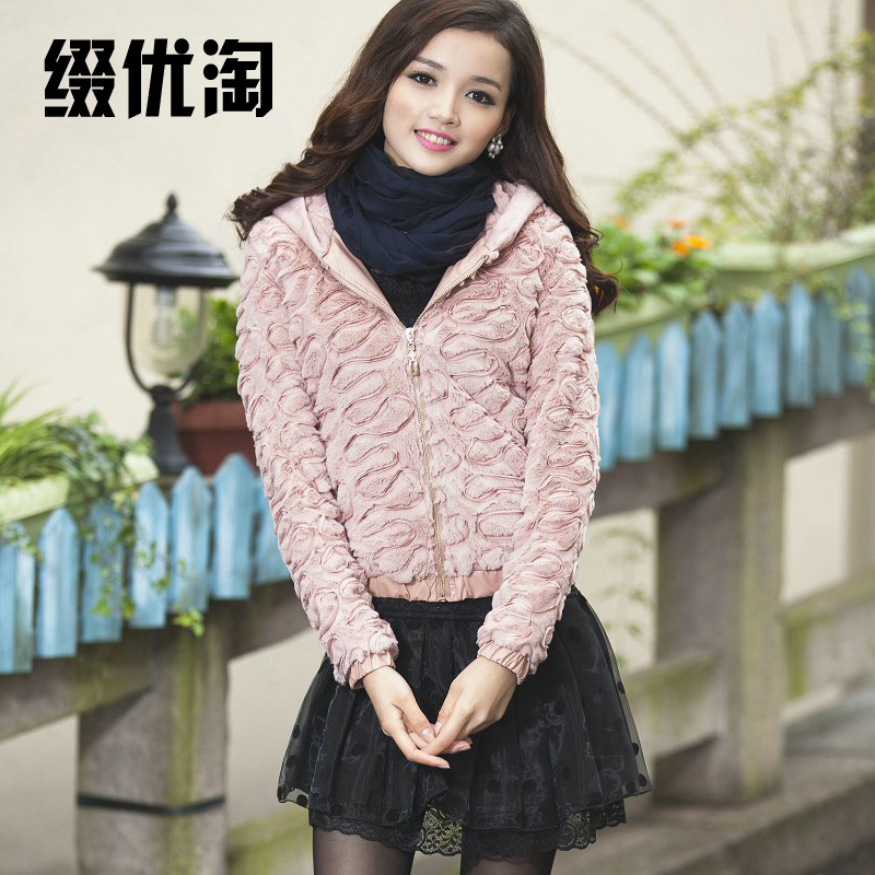 Faux outerwear 2012 women's short design women's overcoat autumn and winter slim