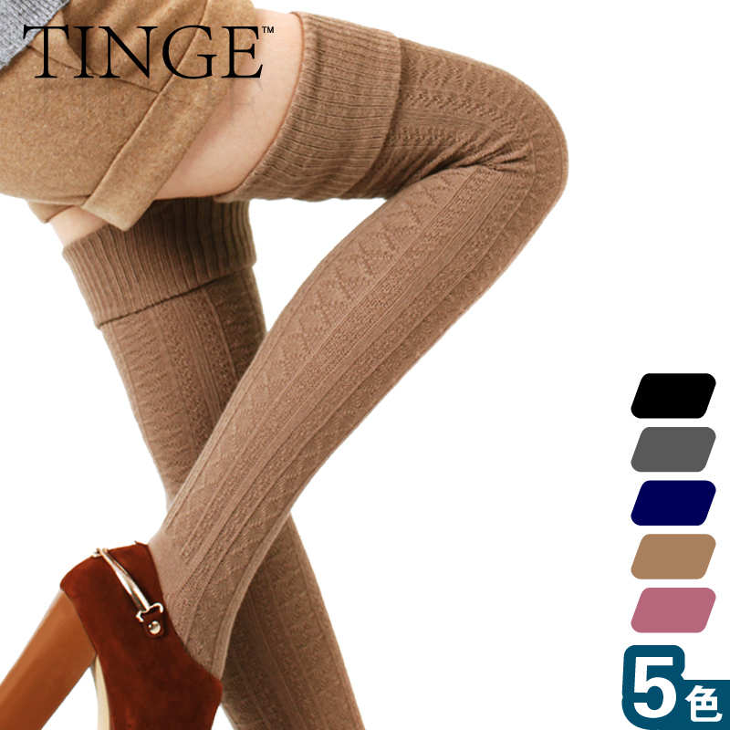 female, 100% cotton, blending knitted roll-up hem, over-the-knee stockings ,new arrival,great quality,freeship