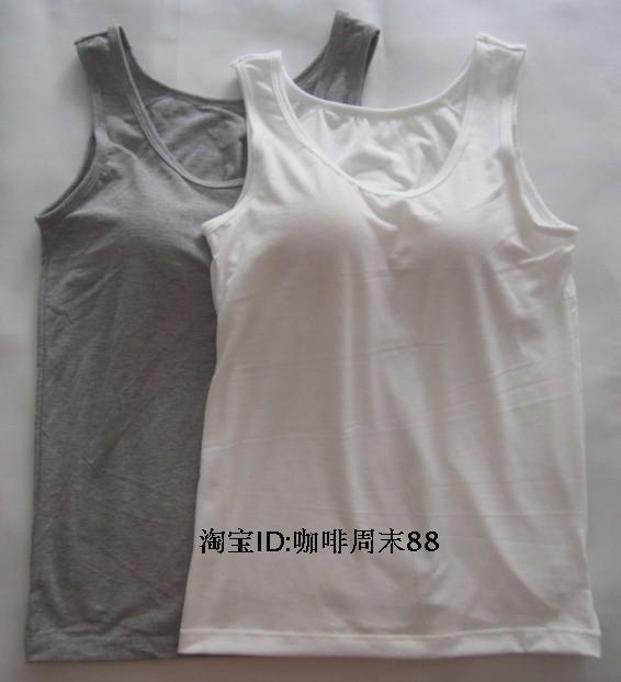 Female bra vest basic vest bra belt pad cotton