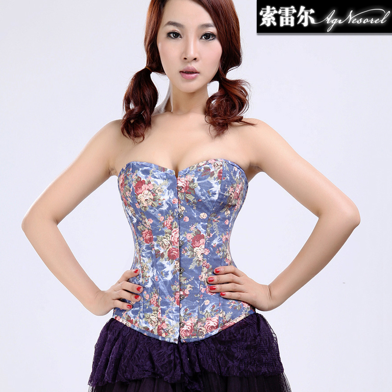 Female fashion thin waist abdomen drawing royal vest autumn no shoulder tape national trend body shaping underwear slr