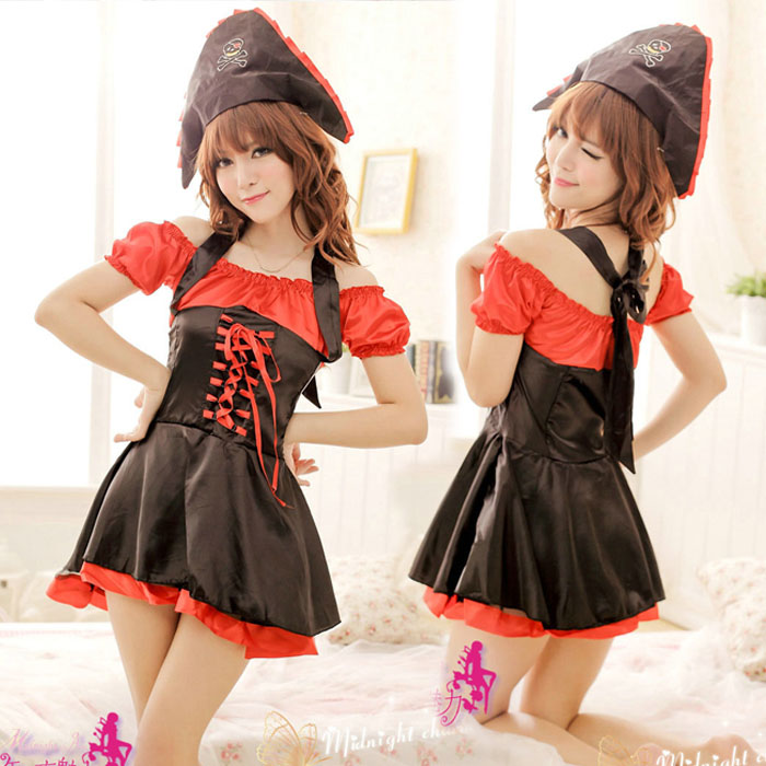 Female philadelphian sleepwear sexy temptation set nightgown hat h117